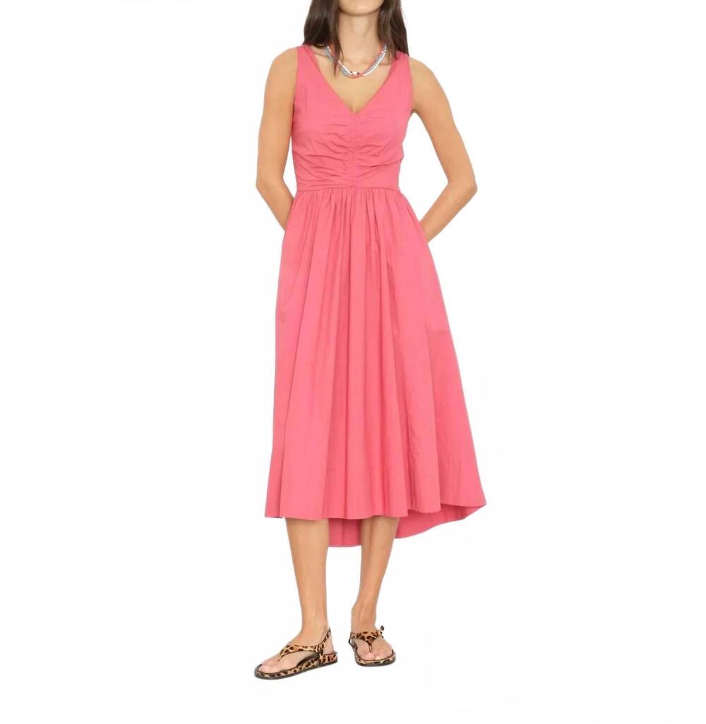 NEW XIRENA patrice poplin dress in pink petal